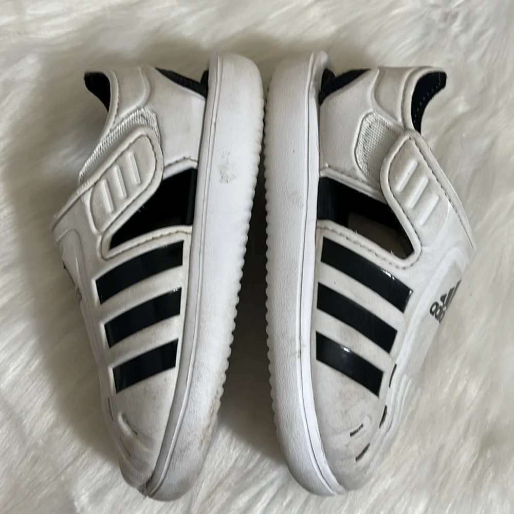 Adidas Black White Sandals